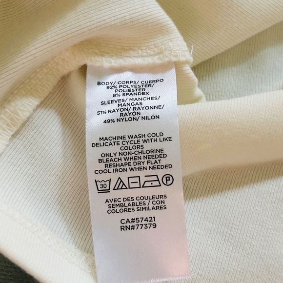 Ann Taylor cream colored top! NWT! Size Large! - Picture 11 of 11